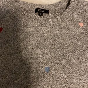 Rails “Mika” w/ Rainbow Hearts Sweatshirt Size XS